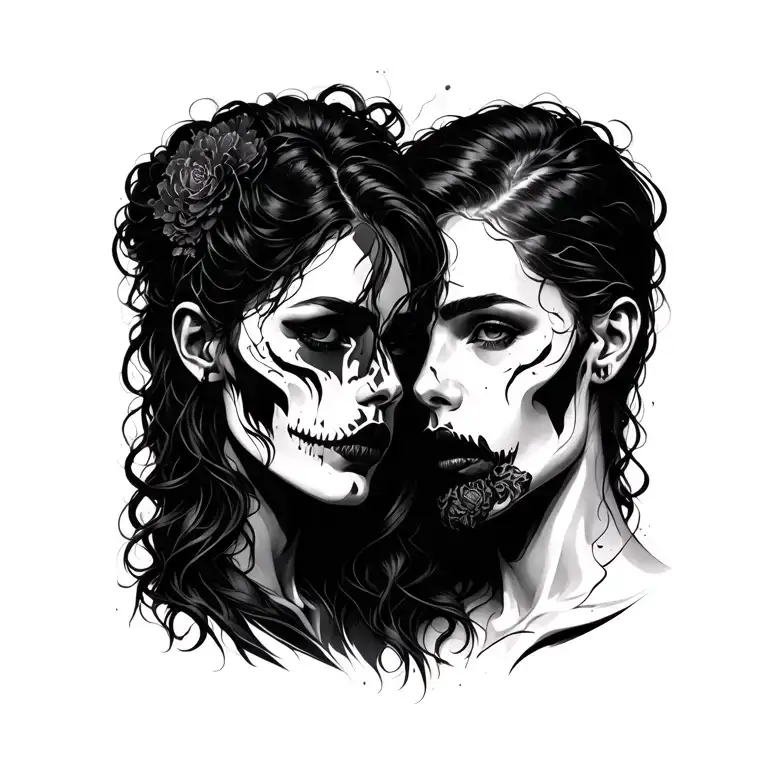 ending of a toxic relationship symbolized tattoo design idea