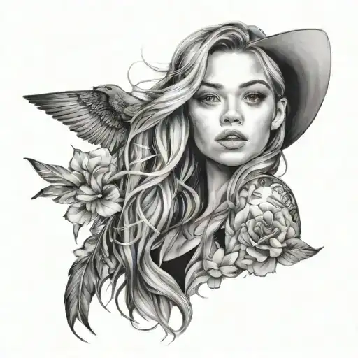 Sydney Sweeney tattoo design idea