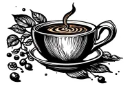 Coffee tattoo design idea