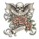 all or nothing lasts forever tattoo design idea