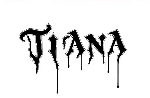 "Tiana" tattoo design idea