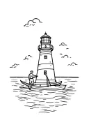 paddleboarding, kayaking, lighthouse, cow, travelling, Devon, Pembrokeshire, the sea, teaching tattoo design idea