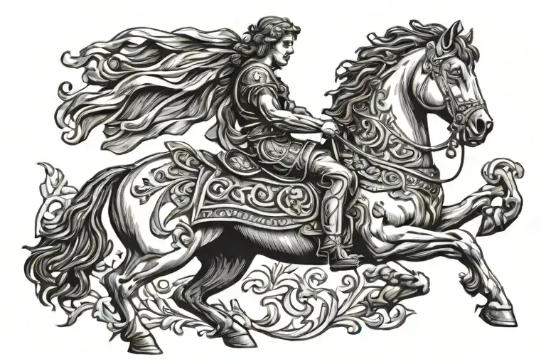 alexander the great tattoo design idea