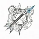 Sailor mercury crystal transformation  wand  tattoo design idea