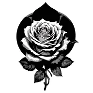undertaker white rose tattoo design idea