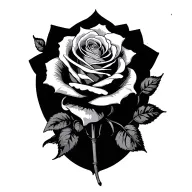 undertaker white rose tattoo design idea