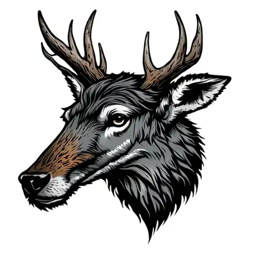 wilderness strong courage tattoo design idea