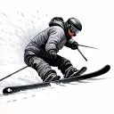 ski tattoo design idea