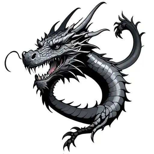 Search Dragon tattoo design idea