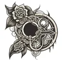 bdsm symbol combined tattoo design idea