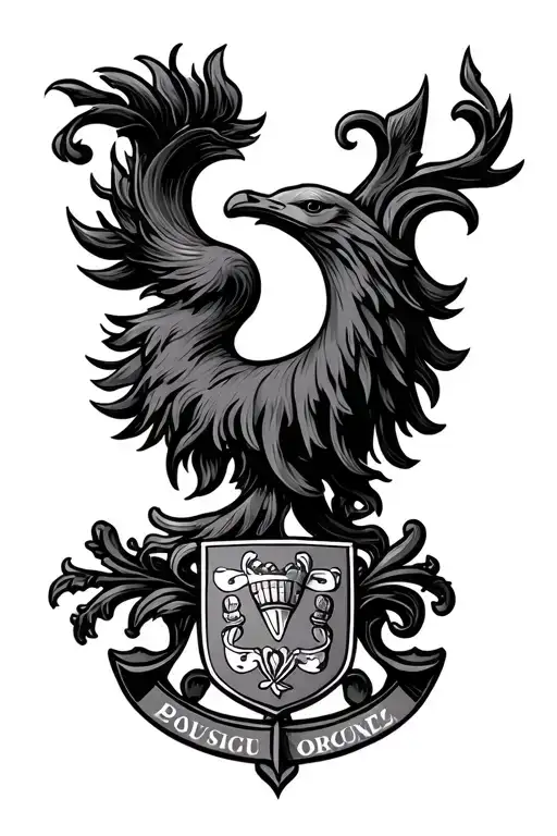 Portuguese crest tattoo design idea