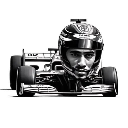forza Ferrari and Lewis Hamilton  tattoo design idea