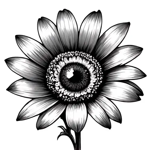 Black Eyed Susan tattoo design idea