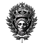 laurel crown tattoo design idea