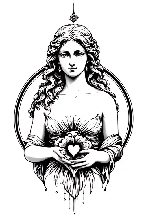 Aphrodite the goddess of love tattoo tattoo design idea
