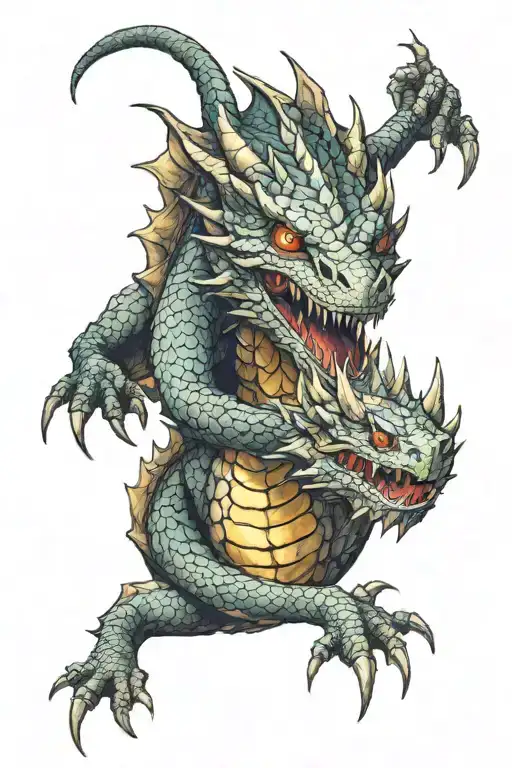 Smaug the Dragon tattoo design idea