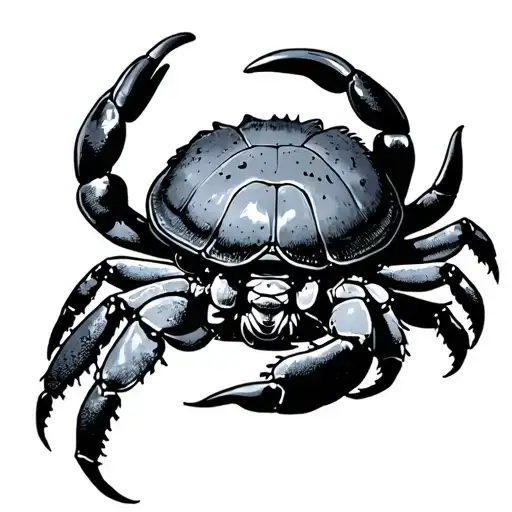 hermit crab tattoo design idea