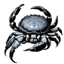 hermit crab tattoo design idea