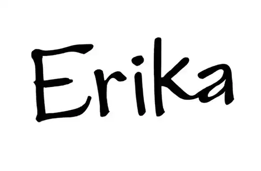 "Erika" tattoo design idea