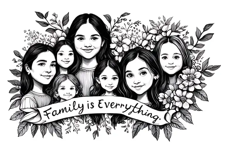 family is everything  tattoo design idea