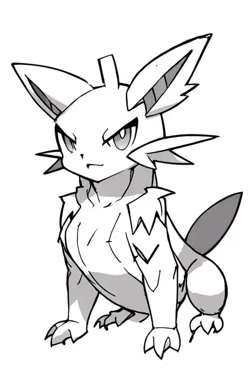 pokemon digimon Renamon sexy tattoo design idea