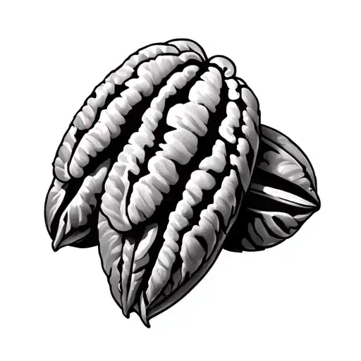 Pecan tattoo design idea