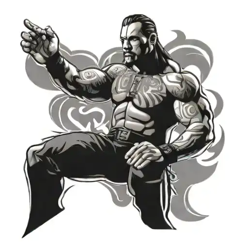 wwe tattoo design idea