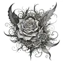 the dark and lonely abyss tattoo design idea
