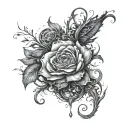 the dark and lonely abyss tattoo design idea
