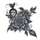 goth vanoim tattoo design idea