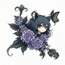 goth vanoim tattoo design idea