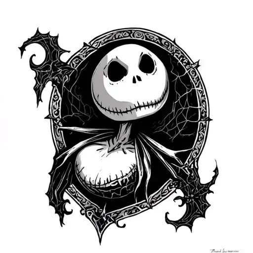 Nightmare Before Christmas tattoo design idea