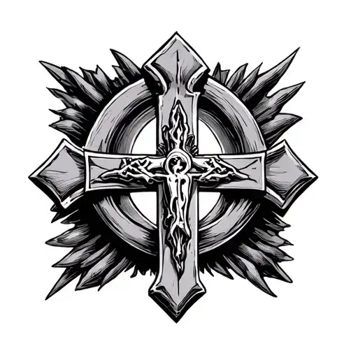 WWJD on wrist with cross on other side of wrist tattoo design idea