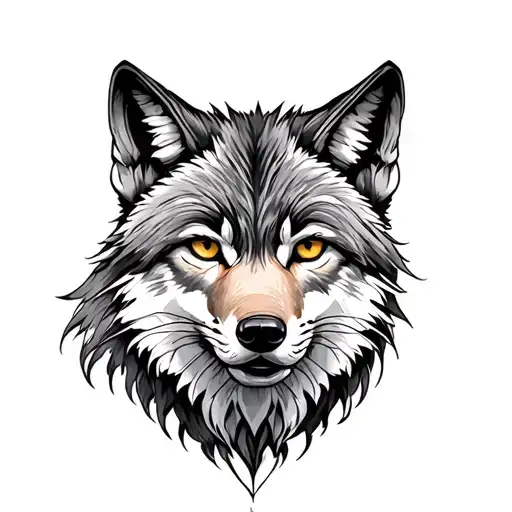 full sleeve wolf fox and lynx tattoo design idea