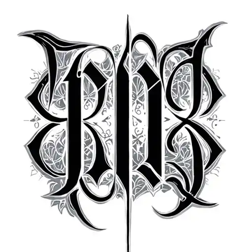 Two Word Ambigram Generator tattoo design idea