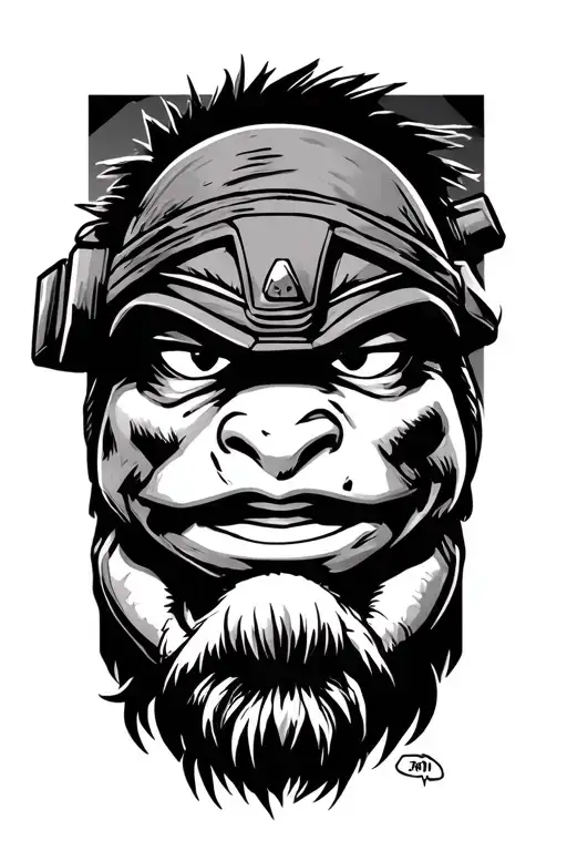 Leonardo tmnt 1990 cartoon tattoo design idea