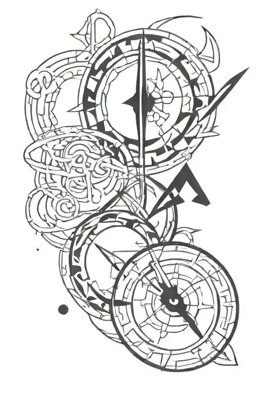 Gemini and Sagittarius tattoo design idea
