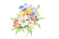 august birth flowers December birth flowers october birth flowers tattoo design idea