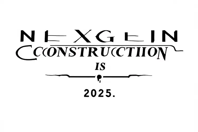 "Nexgen Construction is. 2025" unique logo tattoo design idea