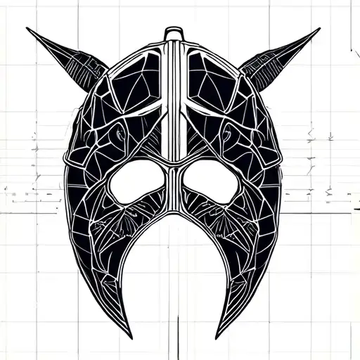 baby lung shaped helmet tattoo design idea