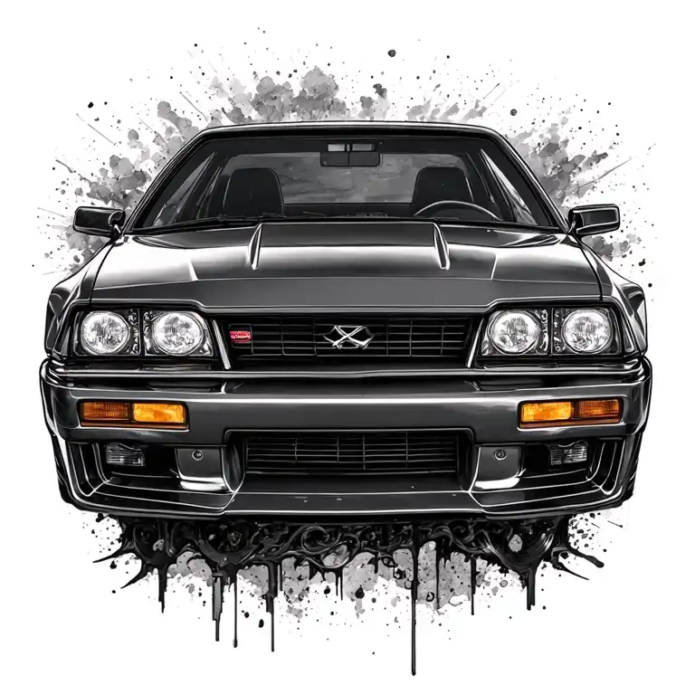 Nissan skyline tattoo design idea