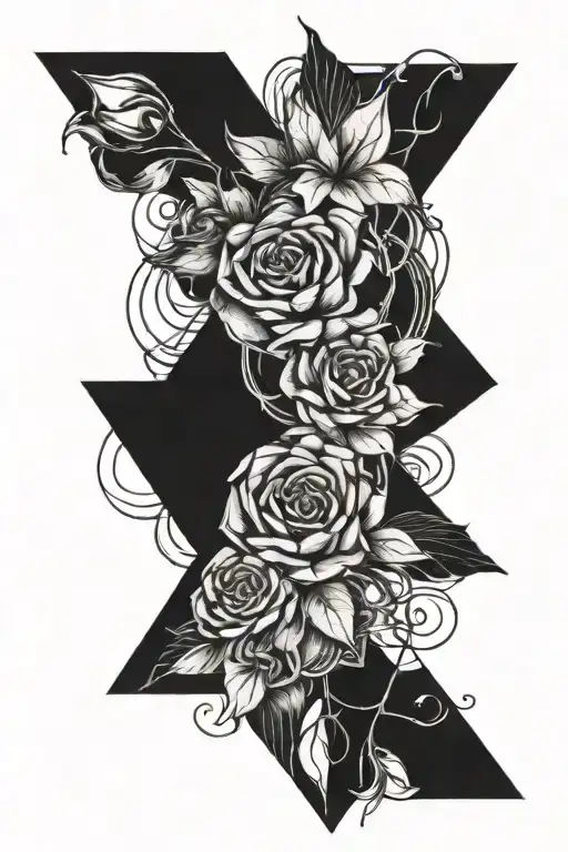 V | H tattoo design idea
