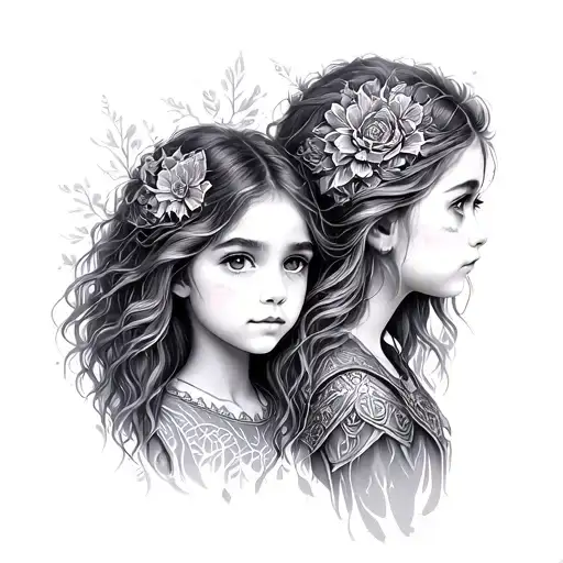 create a tattoo to represent my grandchildren Arya Nova and Sage tattoo design idea