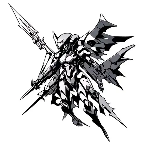 neon genesis evangelion, spear of longius, eva 01 01 1998 tattoo design idea