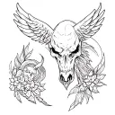 western flash sheet tattoo design idea