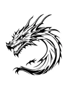 Skyrim dragon tattoo design idea