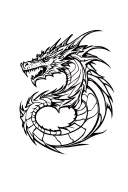 Skyrim dragon tattoo design idea