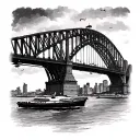 Sydney Harbour Bridge tattoo design idea