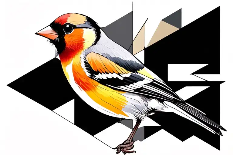 goldfinch tattoo design idea