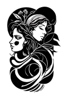 Please create a tattoo that represents my life story. I was born in Romania, I grew up in Italy. Now loving and making a tattoo design idea